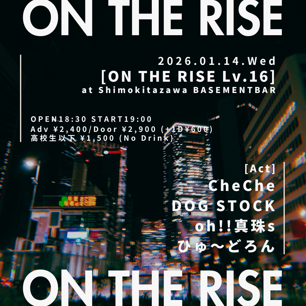 ON THE RISE Lv.16 フライヤー